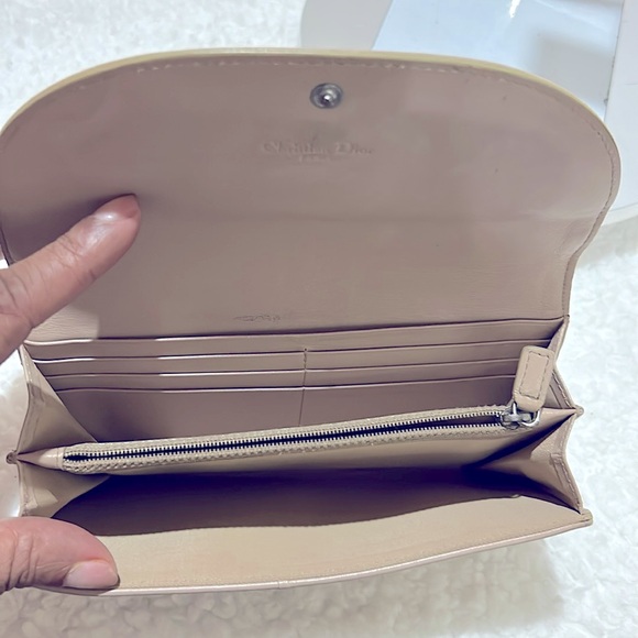 EUC Christian Dior John Galliano Vintage Beige Trotter Monogram Logo Wallet - Picture 8 of 14